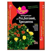 Грунт Буйский Розы, Бегонии, Хризантемы 3л Цветочный рай 